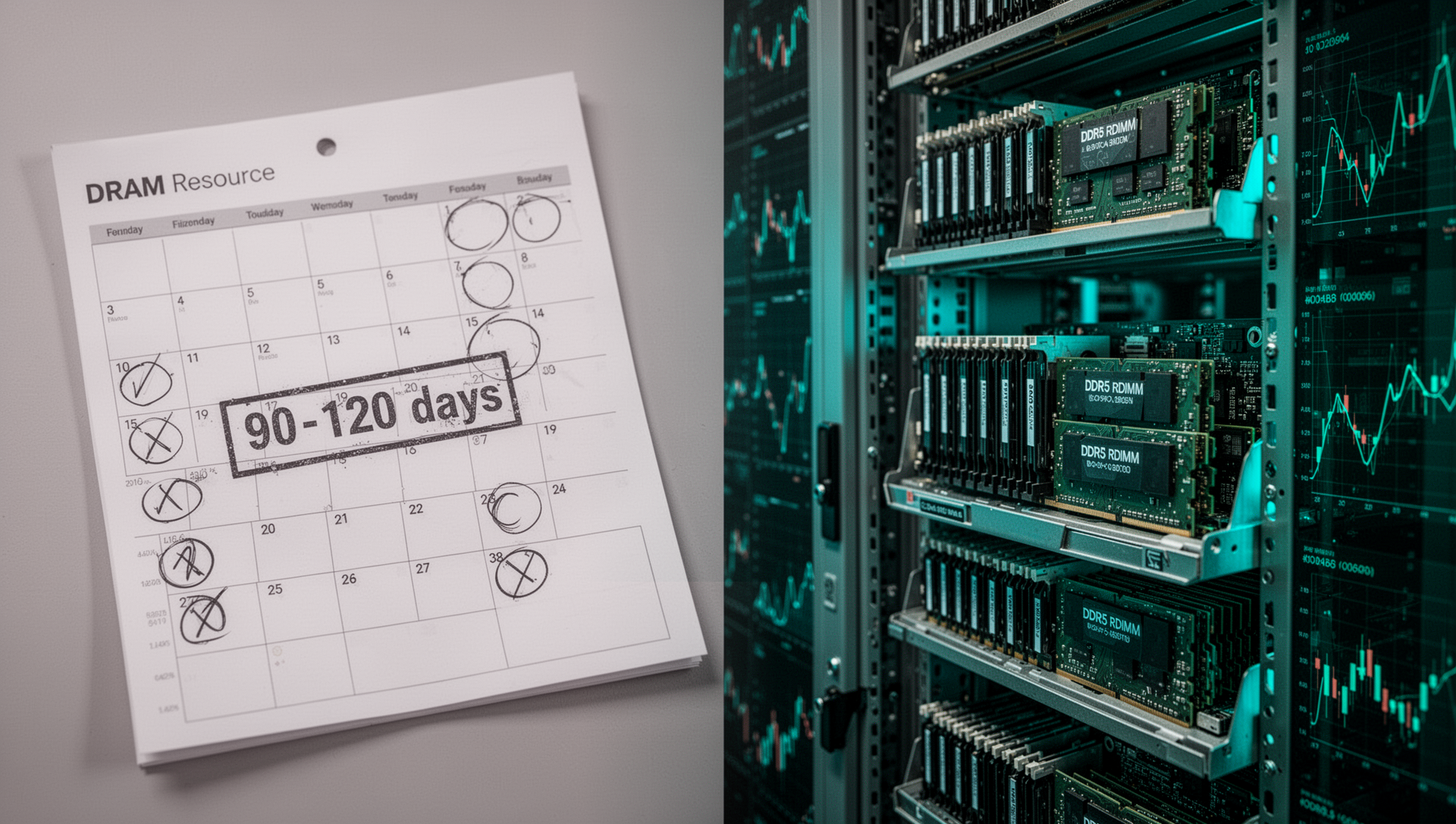 Lead Times Stretch to 120 Days on New DDR5 — The Aftermarket Closes the Gap